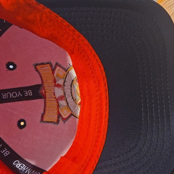 Authentic Cooperstown Dreams Park Red Baseball Cap Velcro Back One Size - Picture 9 of 10